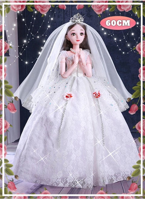 Princess Doll - Height 60cm - Fashion Girl Doll - Dress Up Doll - Doll Playset - Girl Gift - Kid Toy