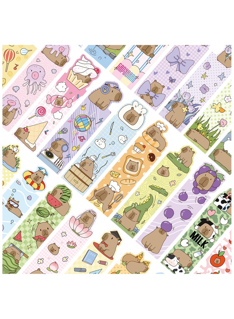 30 قطعة من علامات الكتب للأطفال على شكل كابيبارا لطيف، علامات كتب حيوانات مضحكة، هدايا حفلات بطابع كابيبارا، هدايا حفلات للطلاب والمراهقين وعشاق الكتب، هدايا الفصل الدراسي - Image 4