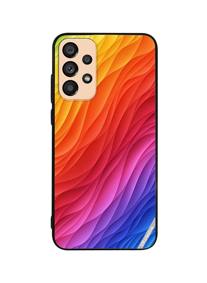 VR CREATIVE Protective Case Cover For Samsung Galaxy A33 5G Layers Design Multicolour - Image 1