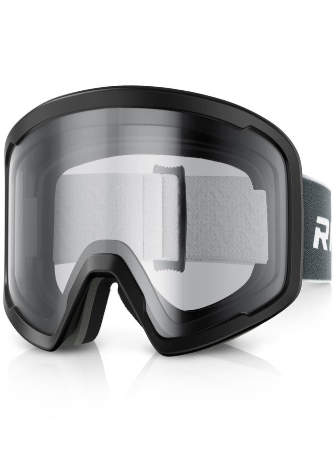 RIOROO Ski/Snowboard Goggles for Men Women, OTG Snow Goggles Anti Fog 100% UV Protection Snowboarding Goggles - Image 1