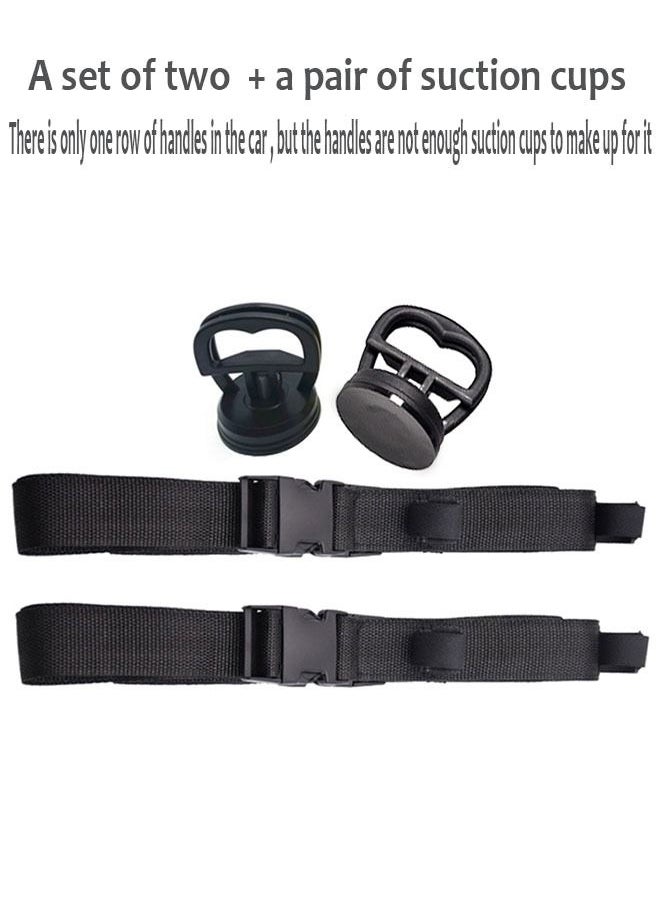 ZCM-HAPPY - Vehicle Fishing Pole Holder, 2 Strap Adjustable Fishing portable storage rack rod holder - Image 1