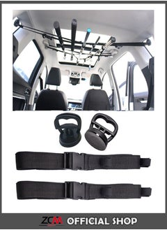 Vehicle Fishing Pole Holder, 2 Strap Adjustable Fishing portable storage rack rod holder