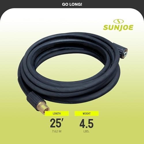Sun Joe SPX-25HD 25 Ft Heavy-Duty Pressure Washer Extension Hose, M22-15 MM Connectors, Compatible with Sun Joe SPX Series (Except SPX4003), Manufacturer Original - Image 4