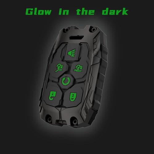 facaizhu Heavy Key Fob Cover Case Protector for Chevy, Keychain, Accessories for Chevy Suburban Tahoe 2015 2016 2017 2018 2019 2020 GMC Yukon (Type-C 6 Buttons) - Image 5