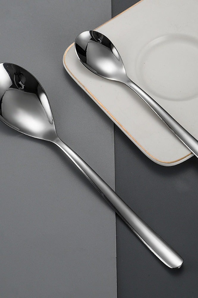 4-Pieces Stainless Steel Cutlery Set with Steak Knives Spoon Forks  Flatware For Home Kitchen Restaurant Hotel Kitchen Utensils Set Silverware Set  - Image 3