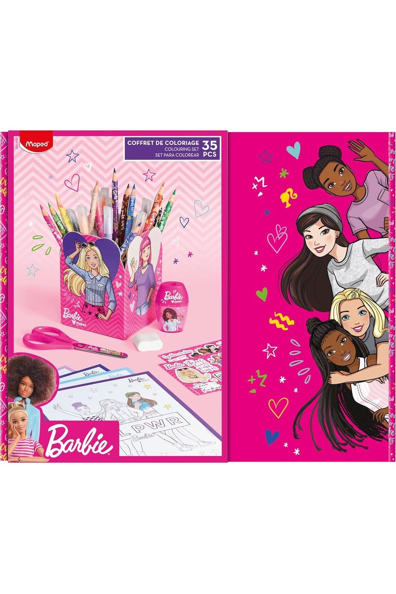 Maped Barbie Gift Box Barbie - Painting Accessories with Quiver - 35 Pieces - Image 1