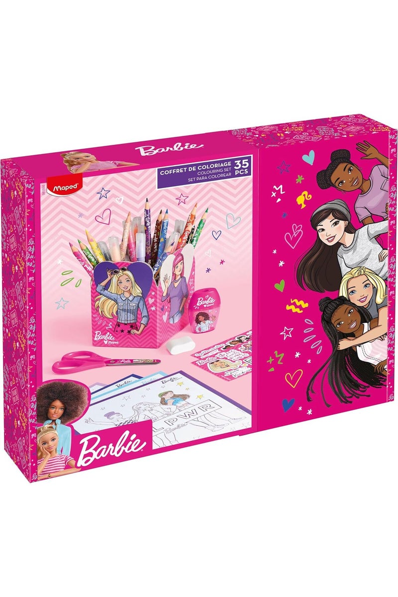 Maped Barbie Gift Box Barbie - Painting Accessories with Quiver - 35 Pieces - Image 2