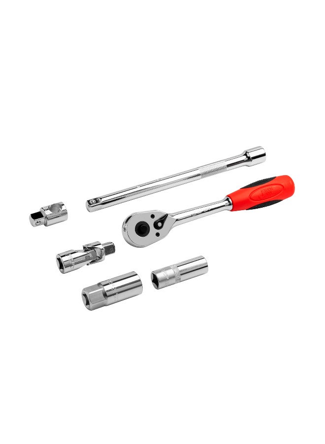 jetechtool Jetech 27-Piece Set 1/2-Inch Drive Socket Set, Professional 1/2 Inch / Metric Sockets with Selected Accessories in A Robust Metal Case - SK1/2-27SP - Image 2