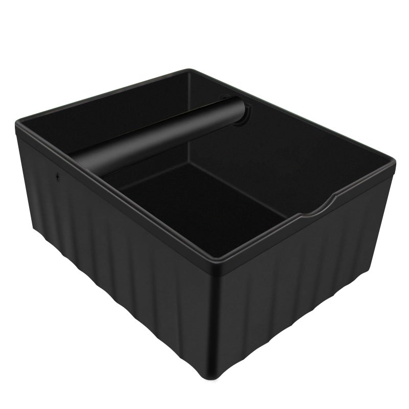 NMW earthmone NMWearthmone Espresso knock box,Coffee grounds pucks knock box,Espresso Knock Box with Knock Bar and Non-Slip Rubber Base Knock Box,Shock-Absorbent Durable Barista Espresso Coffee Knock Box (Black) - Image 1
