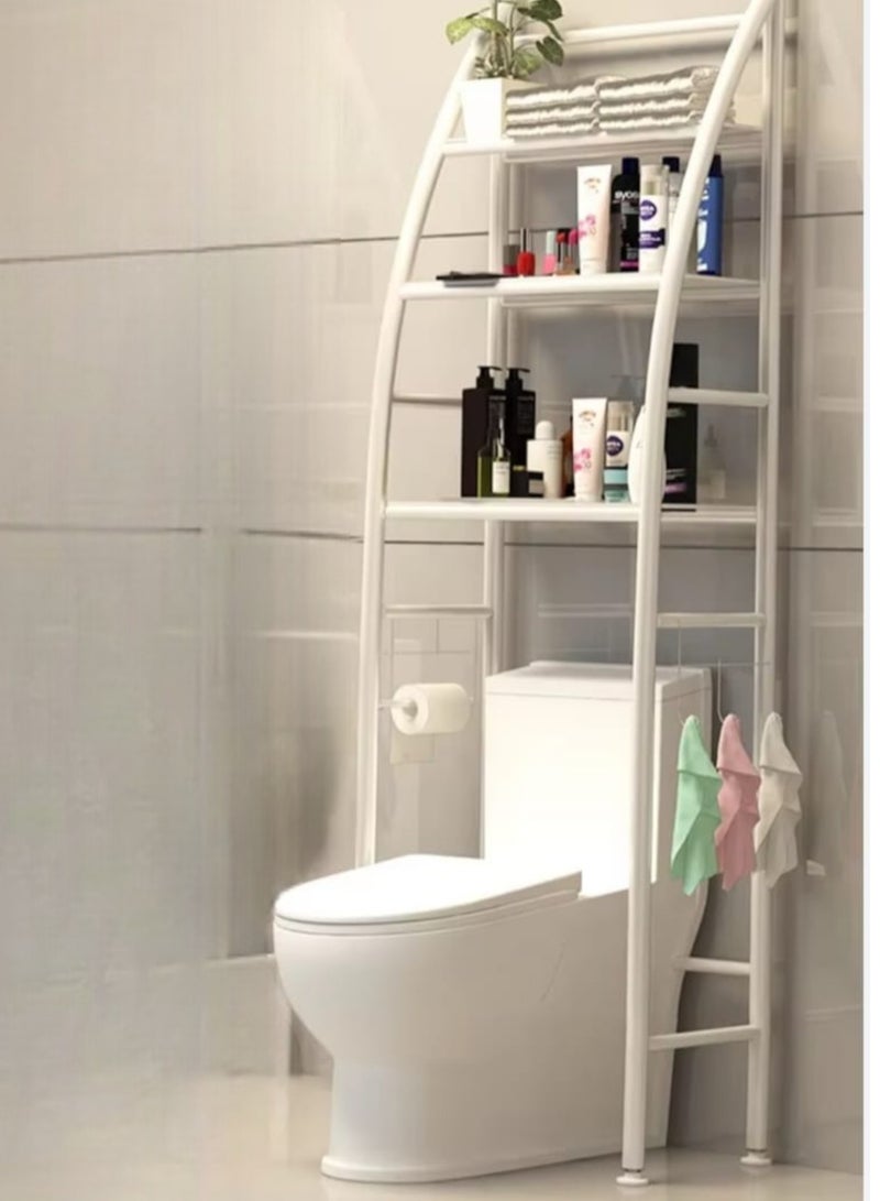 3 Layers Metal Shelf Over Toilet Space Saving Storage Rack For Bathroom Cabinet Shelving Kitchen Saver Organizer - Image 2