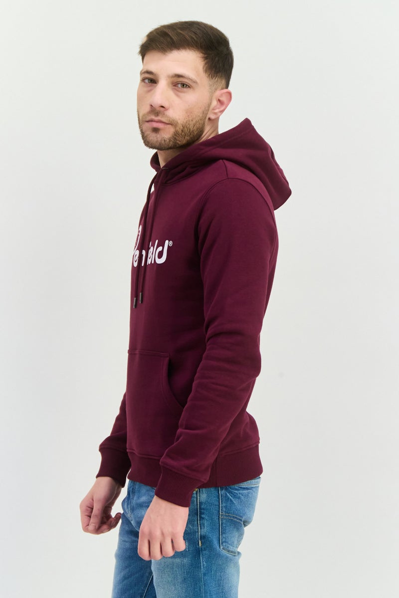 Penfield هودي للرجال بشعار العلامة التجارية بأكمام طويلة، مارون - Image 2