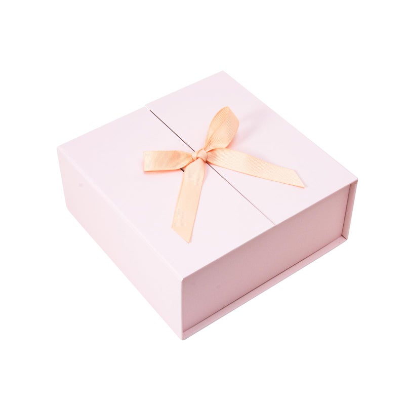Charmgiftbox Gift Boxes With Lids  9X9X3 Inch Pink Gift Box With Ribbon Card Fancy Gift Wrap Boxes For Anniversary  Birthday  Bridal Showers  Weddings  Girlfriend  Bridesmaids Gifts  Valentine'S Day  Mother'S Day - Image 1