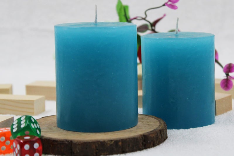 atorakushon® Paraffin Wax Smokeless Scented 2.5"X3" Tall Pillar Candles for Any Decoration Pack of 2 (Torque) - Image 5