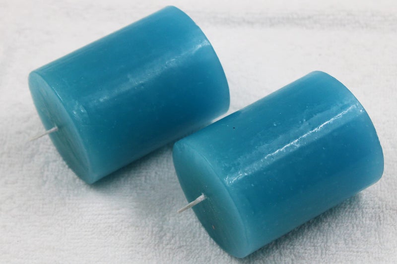 atorakushon® Paraffin Wax Smokeless Scented 2.5"X3" Tall Pillar Candles for Any Decoration Pack of 2 (Torque) - Image 3