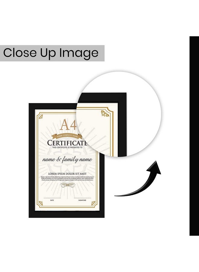 Art Street A4 Size Photo Frame for Wall Set of 5 Black Picture Frame for Home and Office Decoration, Size -8x12 Inches - Image 3