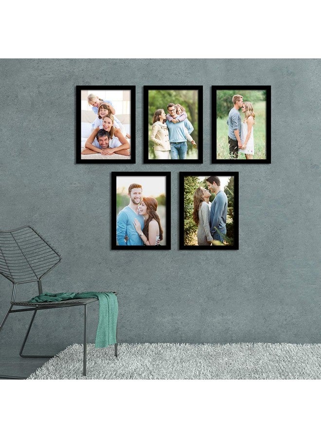 Art Street A4 Size Photo Frame for Wall Set of 5 Black Picture Frame for Home and Office Decoration, Size -8x12 Inches - Image 2