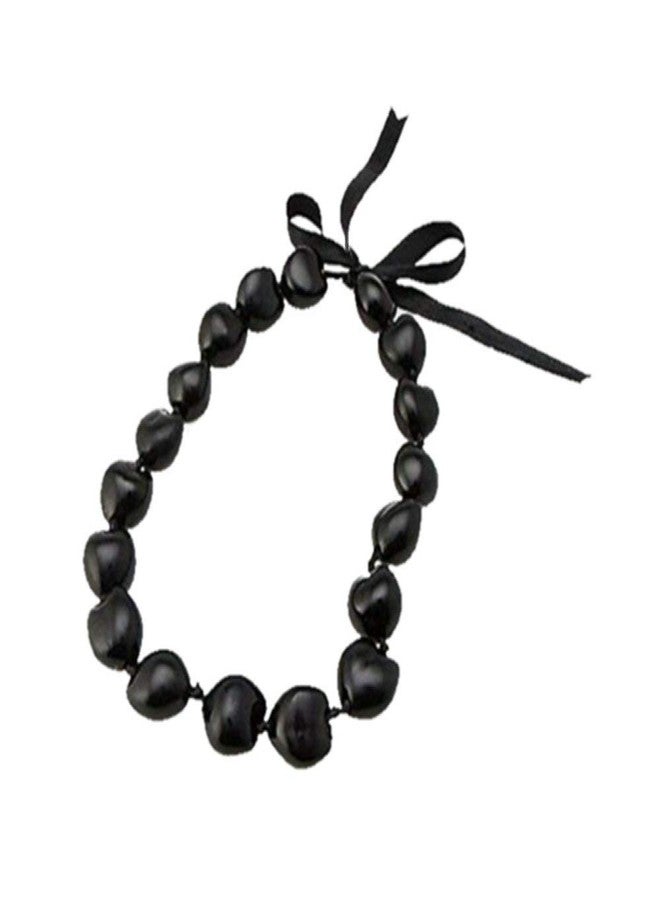 Zero Gravity Hawaii Hawaiian Kukui Nut Black Shell 18 Inch Choker Necklace - Image 1
