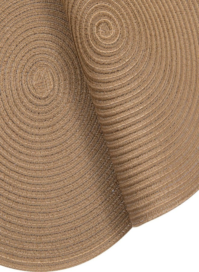 SHACOS Round Placemats Set of 4 Woven Braided Kitchen Table Placemats 15 inch Round Place Mats Washable Table Mats Indoor Outdoor, Brown - Image 3