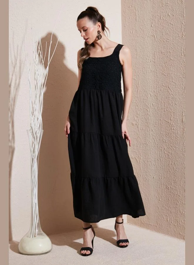 ليلا ليلا فستان طويل فضفاض للنساء