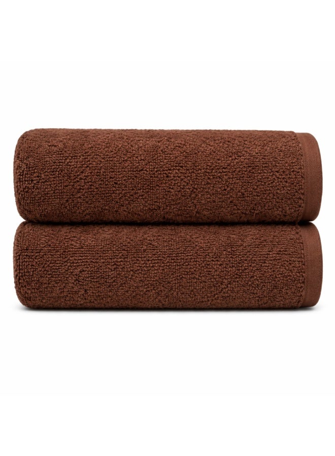 Bliss Casa Indigo Bath Sheets (2 Pack, 90x180 cm)- 600 GSM Large Bathroom Towels Super Absorbent and Soft Hotel Quality Bathsheets, Ideal for Use in Hotels and Restaurants