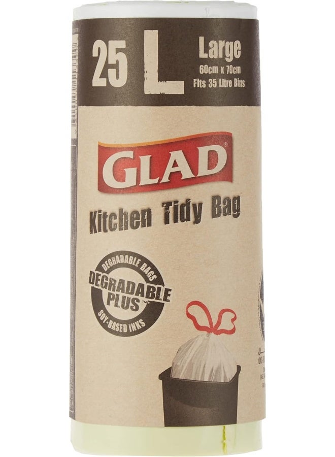 Glad Kitchen Tidy Bag Large 25pcs - 25L Capacity - Image 1