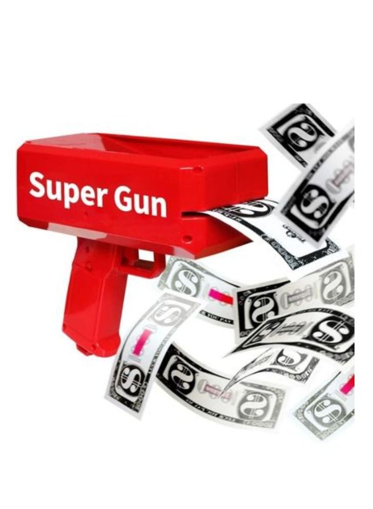 Money Gun Shooter, Toy Guns That Look Real, Prop Gun Cash Cannon for Game Movies Party Supplies  - Image 2