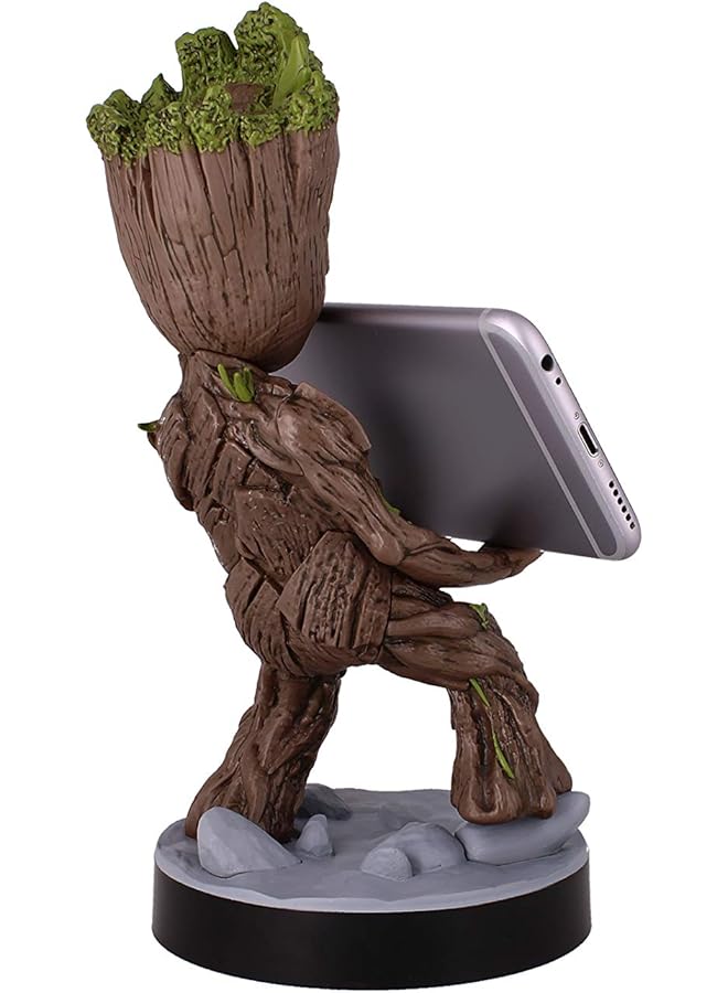 erorex Guardians Of The Galaxy Toddler Groot Original Mobile Phone And Gaming Controller Holder Device Stand Cable Guys Marvel Licensed Figure Black - Image 3