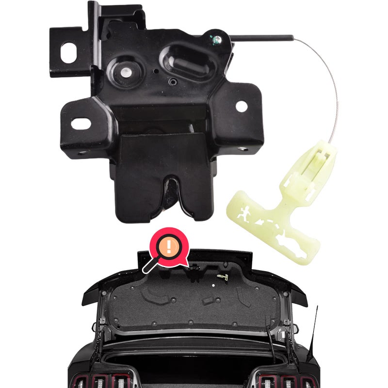 Predep Trunk Deck Lid Latch Cable Compatible for Ford Mustang Coupe 20102014 Tailgate Trunk Lock Actuator Replace DR3Z5443200A