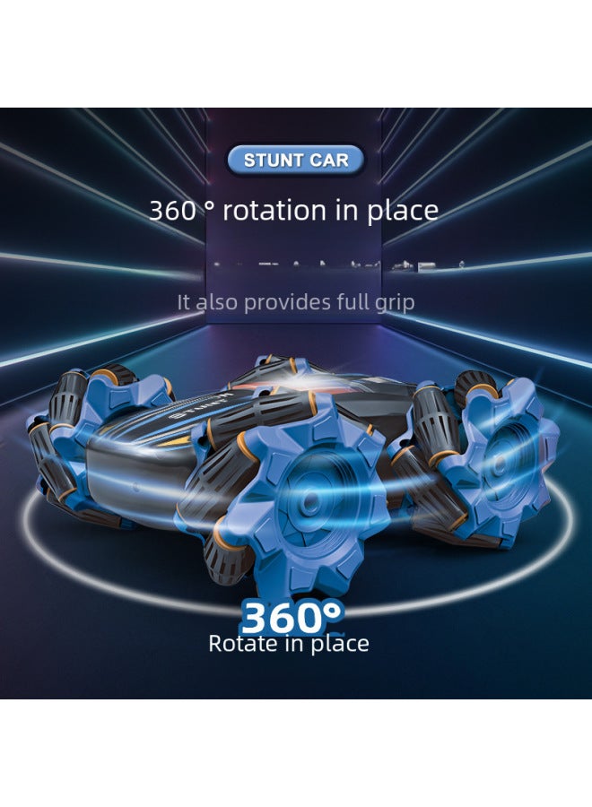 Children's Double-sided Stunt Drift Remote Control Car Four-wheel Drive Off-road Vehicle Boys Car Toy Street Stall Wholesale-Color:Red-double-sided Stunt Car  Single Remote Control-Proportion:2 Sets - Image 3