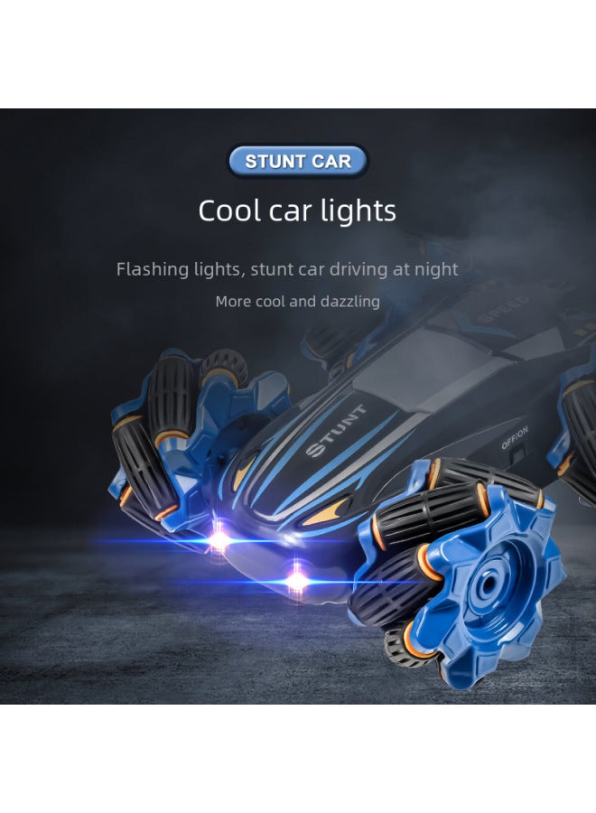 Children's Double-sided Stunt Drift Remote Control Car Four-wheel Drive Off-road Vehicle Boys Car Toy Street Stall Wholesale-Color:Red-double-sided Stunt Car  Single Remote Control-Proportion:2 Sets - Image 4