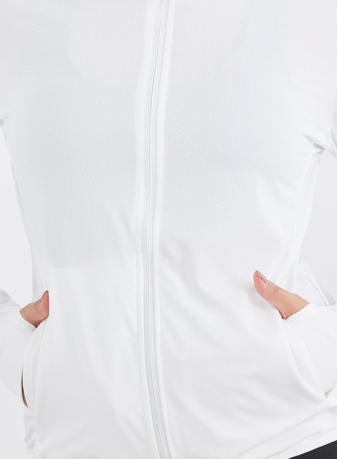 Styli UPF UV Protect 50+ Full Zip Hooded Jacket with Thumbhole Detail - Image 3