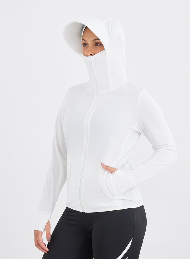 Styli UPF UV Protect 50+ Full Zip Hooded Jacket with Thumbhole Detail - Image 1