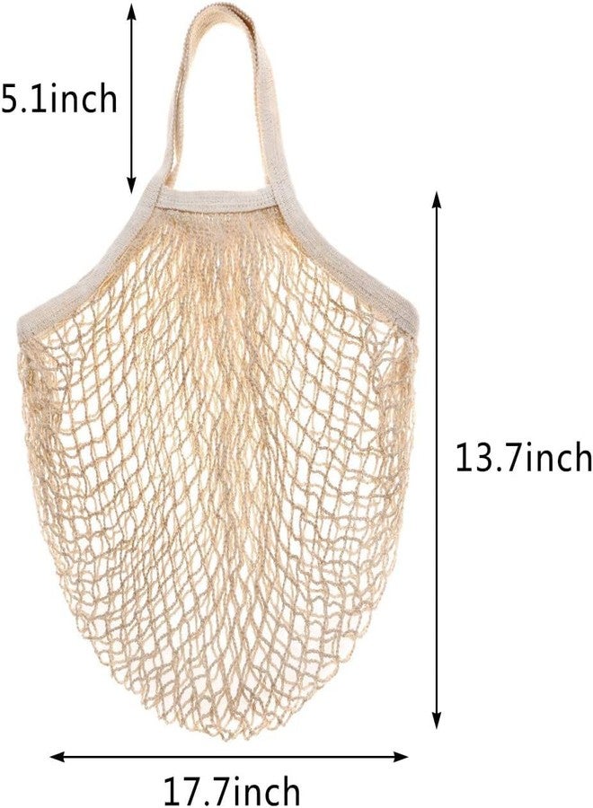 كابكس أكياس شبكية قطنية من كاباكس، أكياس تسوق قابلة لإعادة الاستخدام للفواكه والخضراوات، حقيبة تسوق شبكية، عبوة من قطعتين - Image 2