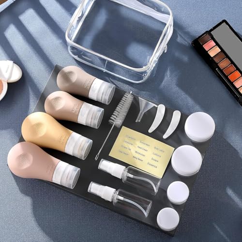 Voroly 16 Pcs Travel Bottles Set for Toiletries, Travel Size Containers Leak Proof Silicone Squeezable Tubs Accessories for Shampoo Conditioner Lotion Body Wash (16 Pcs Travel Set, Multi), 90 ml - Image 4