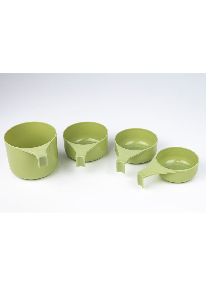 Cuisine Art Reusable Short Handle Plastic Measuring Spoon Scoops  - Image 5