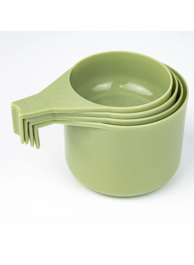 كويزين أرت Reusable Short Handle Plastic Measuring Spoon Scoops