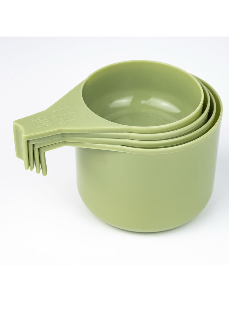 Cuisine Art Reusable Short Handle Plastic Measuring Spoon Scoops  - Image 1