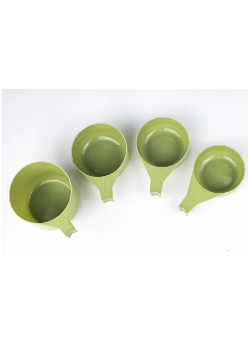 Cuisine Art Reusable Short Handle Plastic Measuring Spoon Scoops