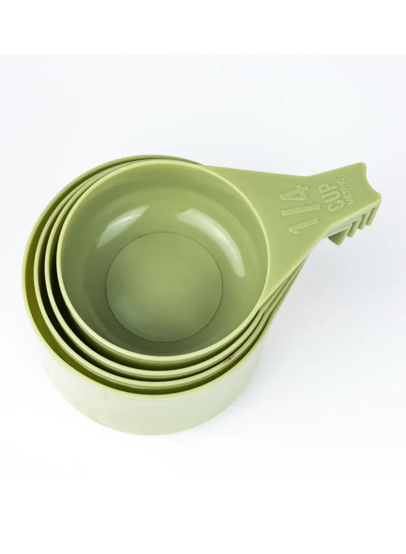 Cuisine Art Reusable Short Handle Plastic Measuring Spoon Scoops