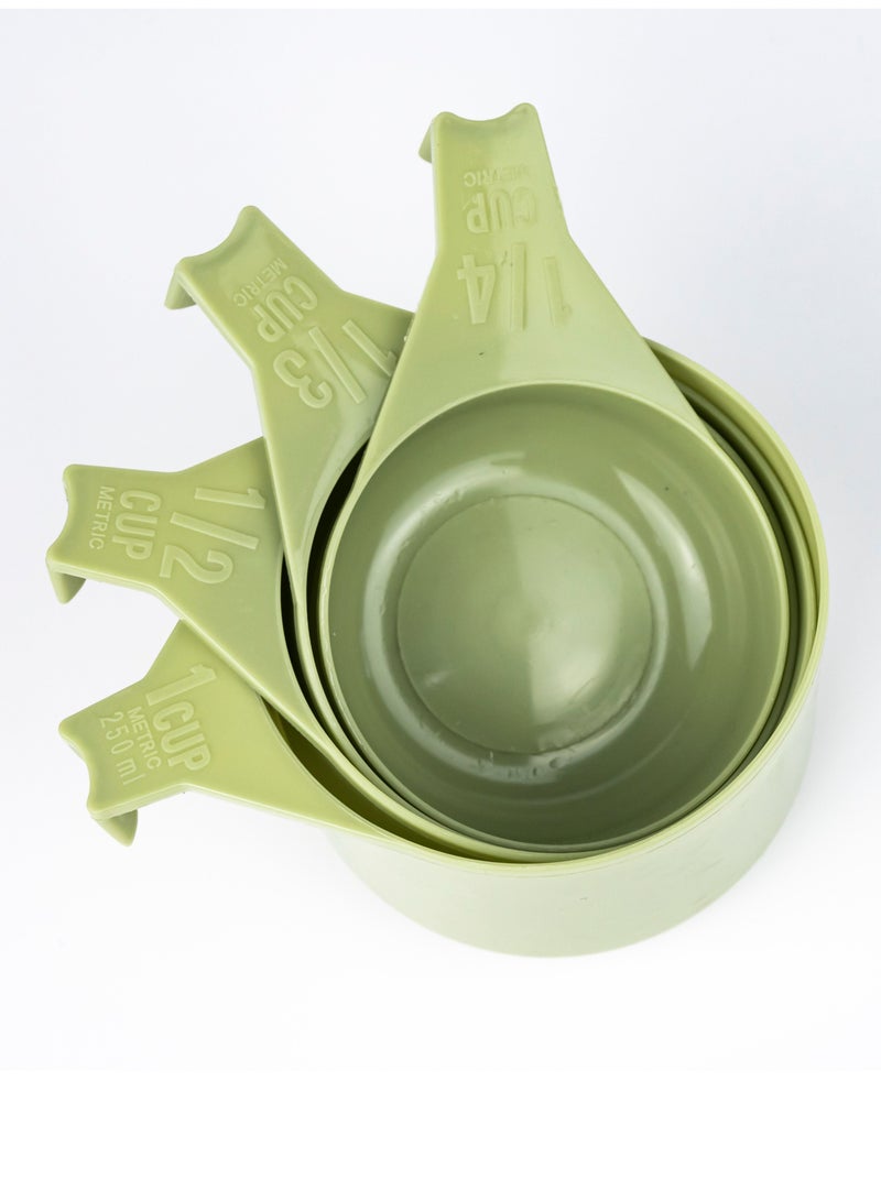 Cuisine Art Reusable Short Handle Plastic Measuring Spoon Scoops  - Image 2