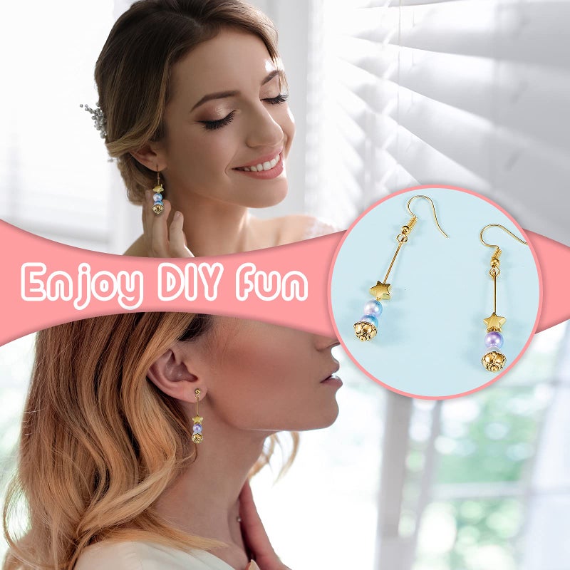 Mtlee 60 Pieces Head Pins for Jewelry Making Flower Beads Ball Pins 2.1 Inch with Clear Box for Jewelry Making Earring Bracelet DIY Accessories, Silver, 3 Colors(Classic Style) - Image 5