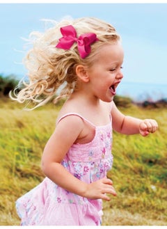 Wee Ones Wee Ones Girls' Mini Bow 6 pc Set Solid Grosgrain Variety Pack on a WeeStay Clip  - Image 5