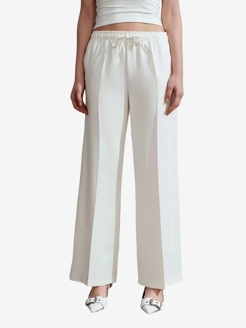 Dilvin DILVIN Wide Leg Pull-On Trousers