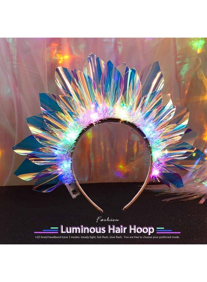 زوي ستار عصابة رأس مضيئة وعصابات شعر مضيئة للحفلات الليلية وإكسسوارات شعر للنساء - Image 1
