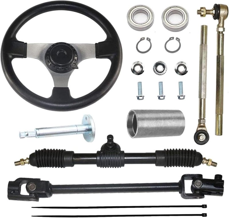 PRO BAT 300mm Steering Wheel Kit with Gear Rack Pinion - Image 1