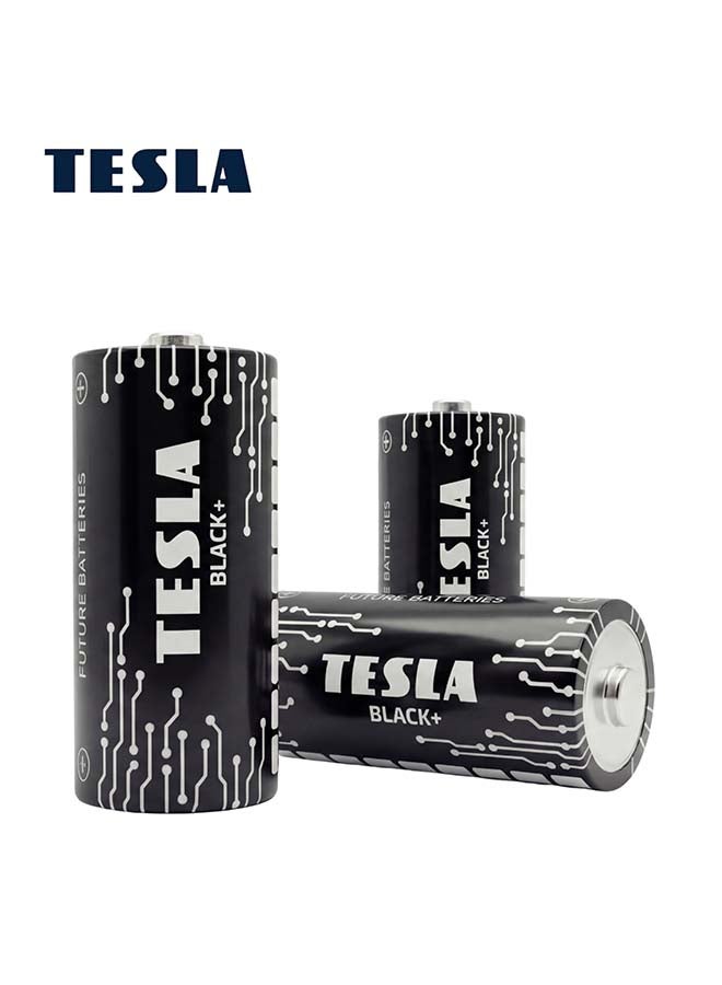 TESLA BATTERIES  C BLACK+ ALKALINE  LR14 1.5 2pcs - Image 2
