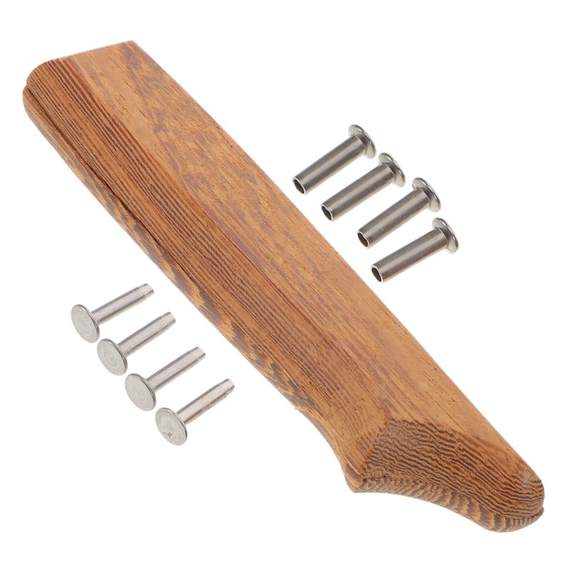 Ergonomic Wood Knife Handle Replacement for Kitchen Cutter with Non Slip Coffee Grip - Image 4