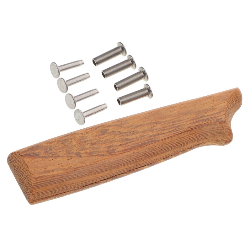 Ergonomic Wood Knife Handle Replacement for Kitchen Cutter with Non Slip Coffee Grip - Image 5