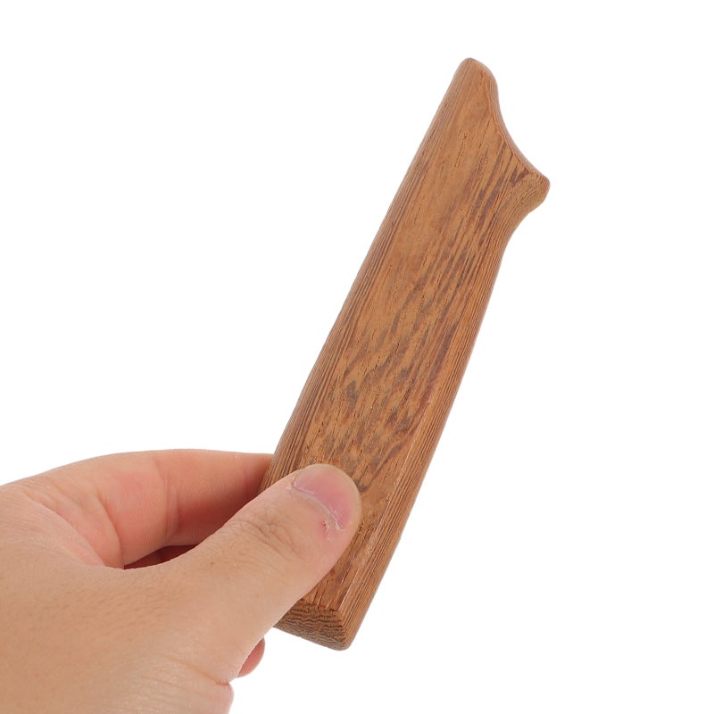 Ergonomic Wood Knife Handle Replacement for Kitchen Cutter with Non Slip Coffee Grip - Image 3