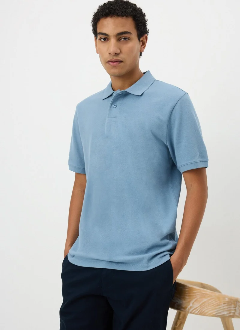 Matalan Light Blue Essential Polo Shirt